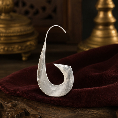 Sterling Silver U-Curve Statement Earrings